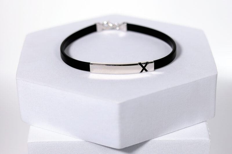 Obsidian X Bracelet for men – Pure 925 Silver - Image 5