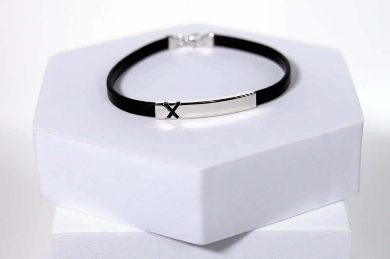 Obsidian X Bracelet for men – Pure 925 Silver - Image 4