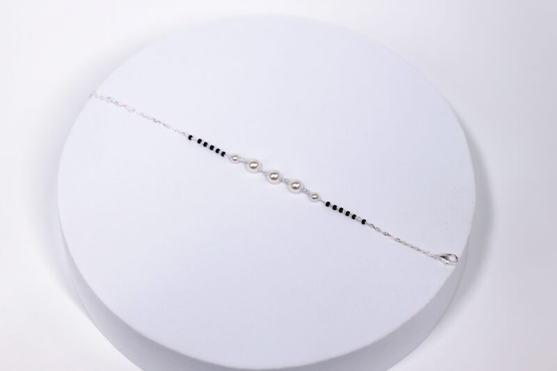 Pearl Moon Charm (Nazariya) Bracelet for Womens – Pure 925 Silver - Image 3