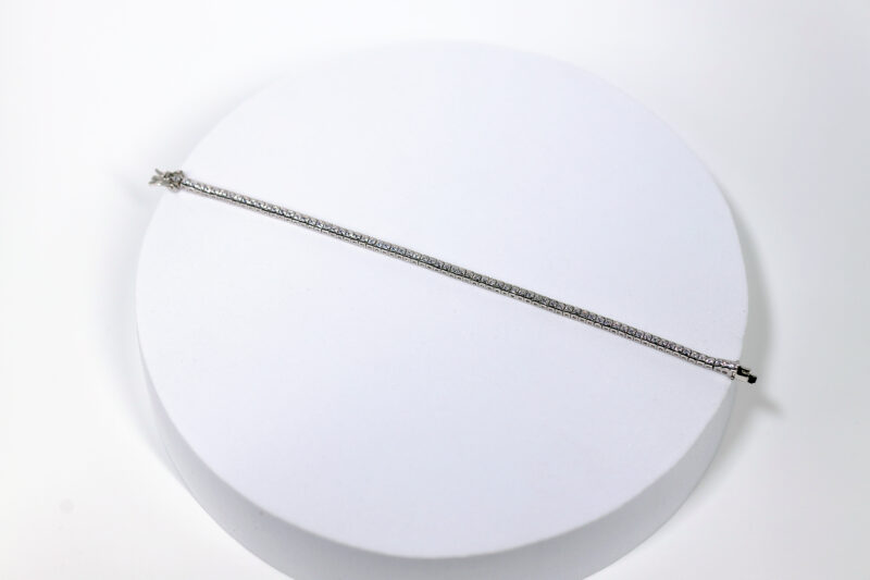 Crystelva Frost Strand Bracelet for womens – Pure 925 Silver - Image 3