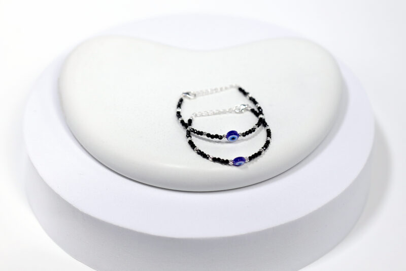 Evil Eye Cutiez Bracelet "Nazariya" for Kids (Pair-Set of Two) – Pure 925 Silver - Image 2