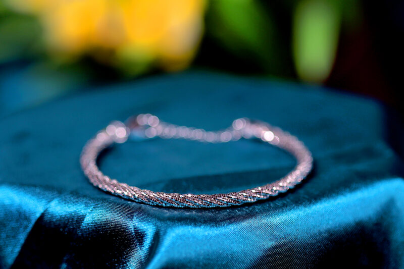 Éthera Moonlace Spiral Bracelet for Women – Pure 925 Silver