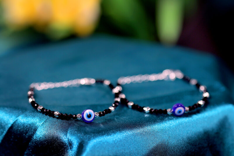 Evil Eye Cutiez Bracelet "Nazariya" for Kids (Pair-Set of Two) – Pure 925 Silver