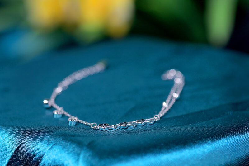 Cardioid Charmé Silver & Stone Bracelet for womens – Pure 925 Silver