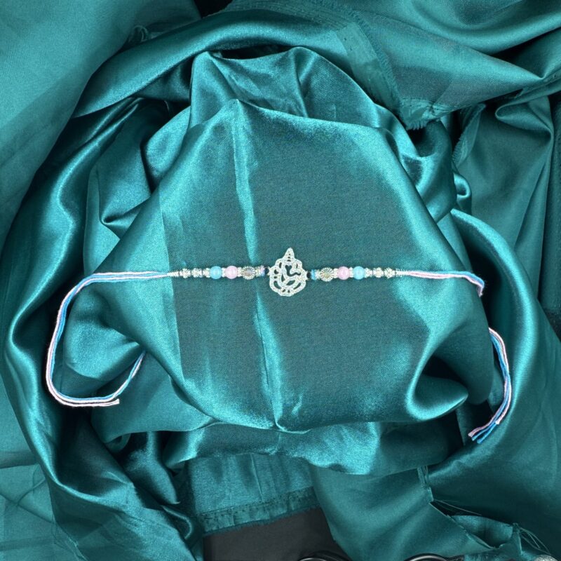 Bappa Blessings Silver Rakhi – Pure 925 Silver - Image 3