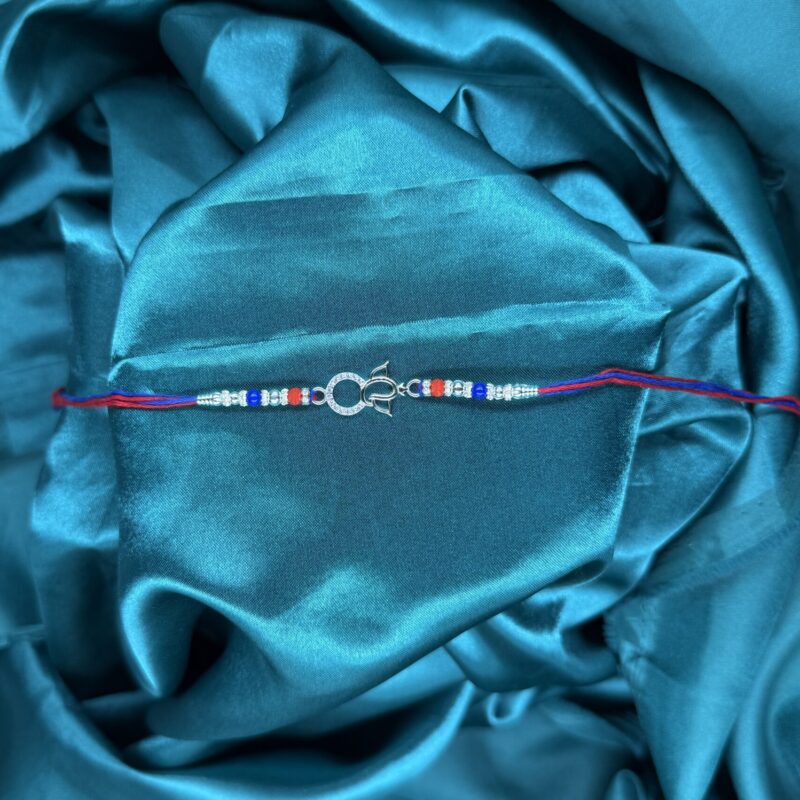 Gajanan Silver Rakhi – Pure 925 Silver - Image 3