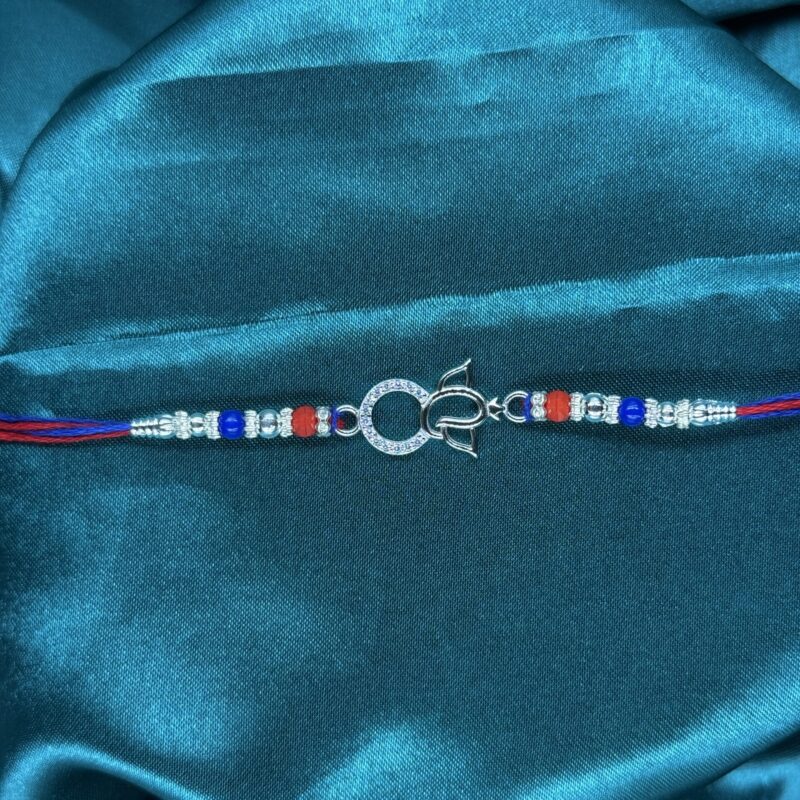 Gajanan Silver Rakhi – Pure 925 Silver