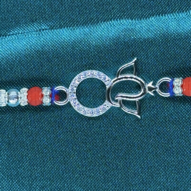 Gajanan Silver Rakhi – Pure 925 Silver - Image 2
