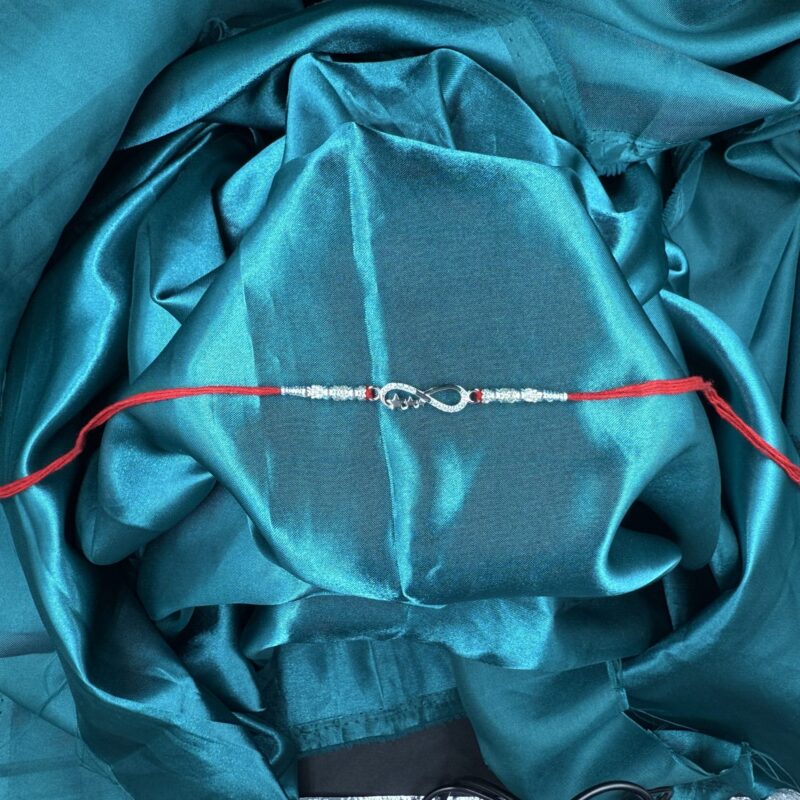 Starry Infinity Silver Rakhi – Pure 925 Silver - Image 2