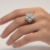 The Prism Petal Ring for womens – Pure 925 Silver