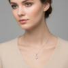 Heartstring Drops Necklace for womens – Pure 925 Silver