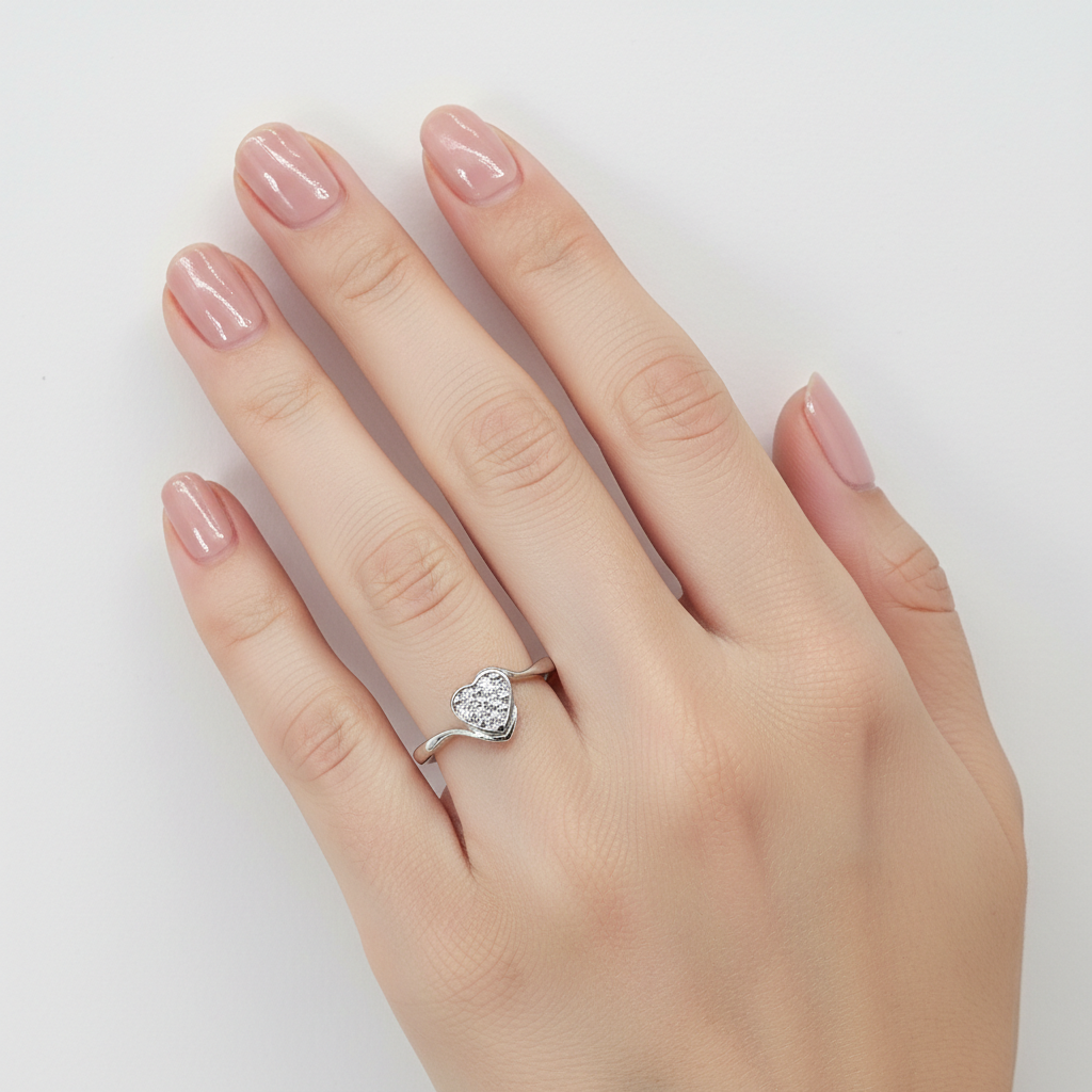 Sweetheart Spark Ring for womens – Pure 925 Silver